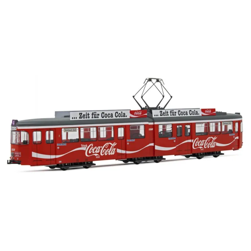 Tramway Heidelberg Duewag Gt6, décoration « Coca Cola ». RIVAROSSI HR2861