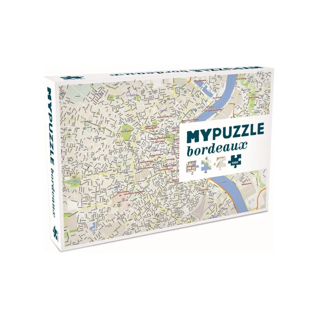 Puzzle 1000 pièces : Plan de la ville de Bordeaux MyPuzzle Bordeaux