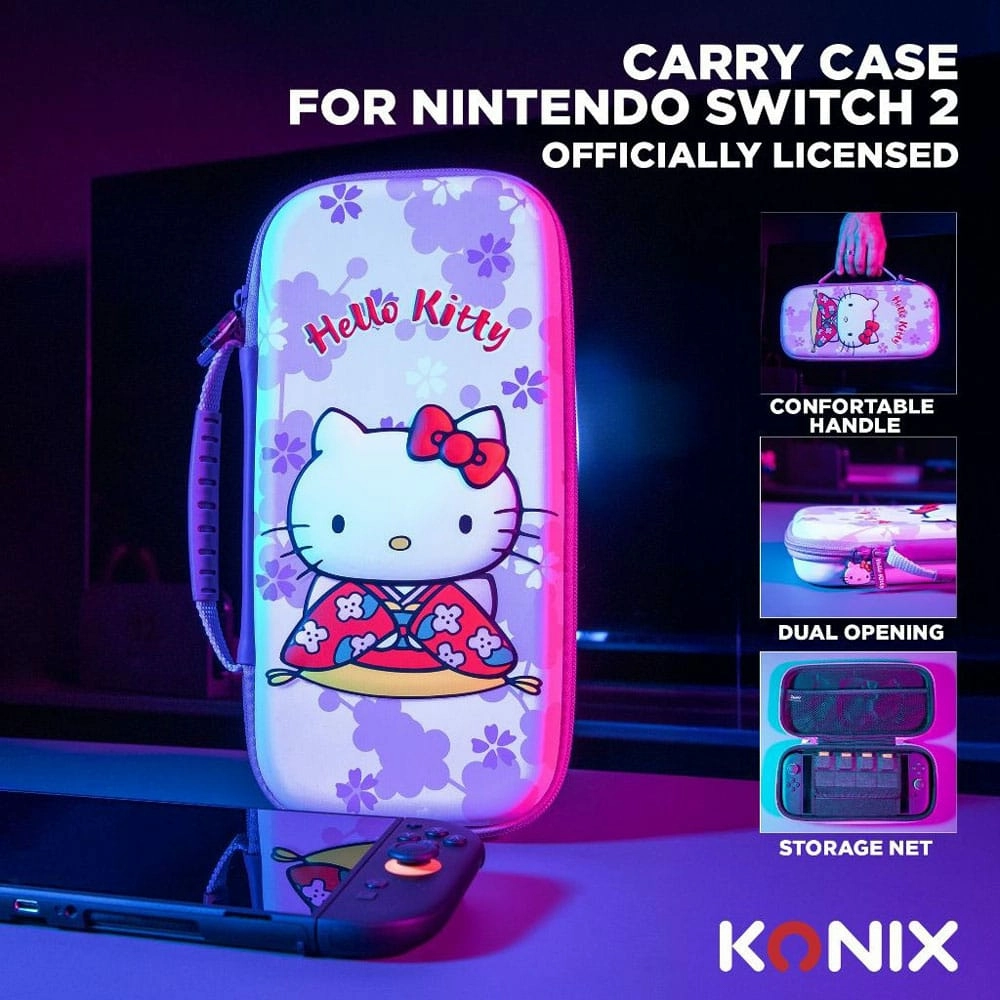 Housse de protection hello kitty 3d pour switch 2