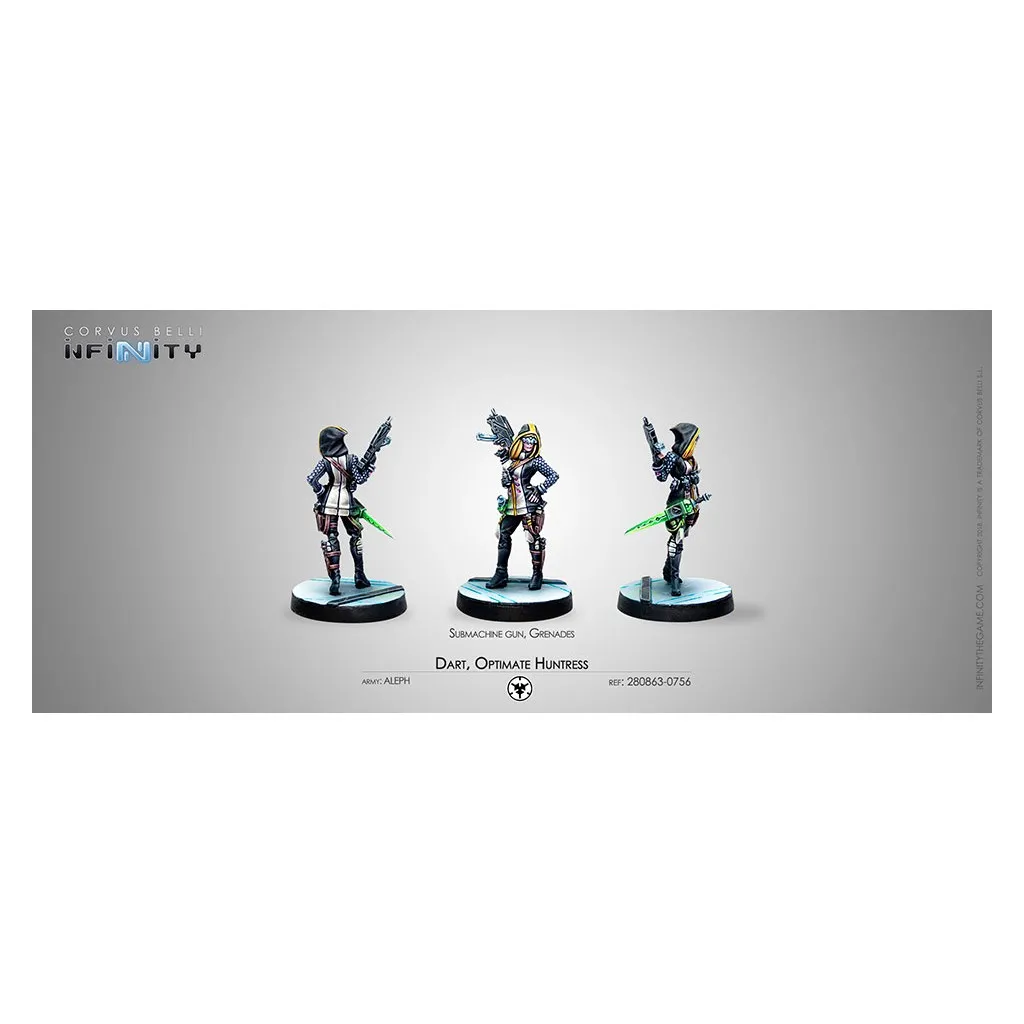 Infinity - Aleph - Dart, Optimate Huntress (Submachine gun, Grenades)