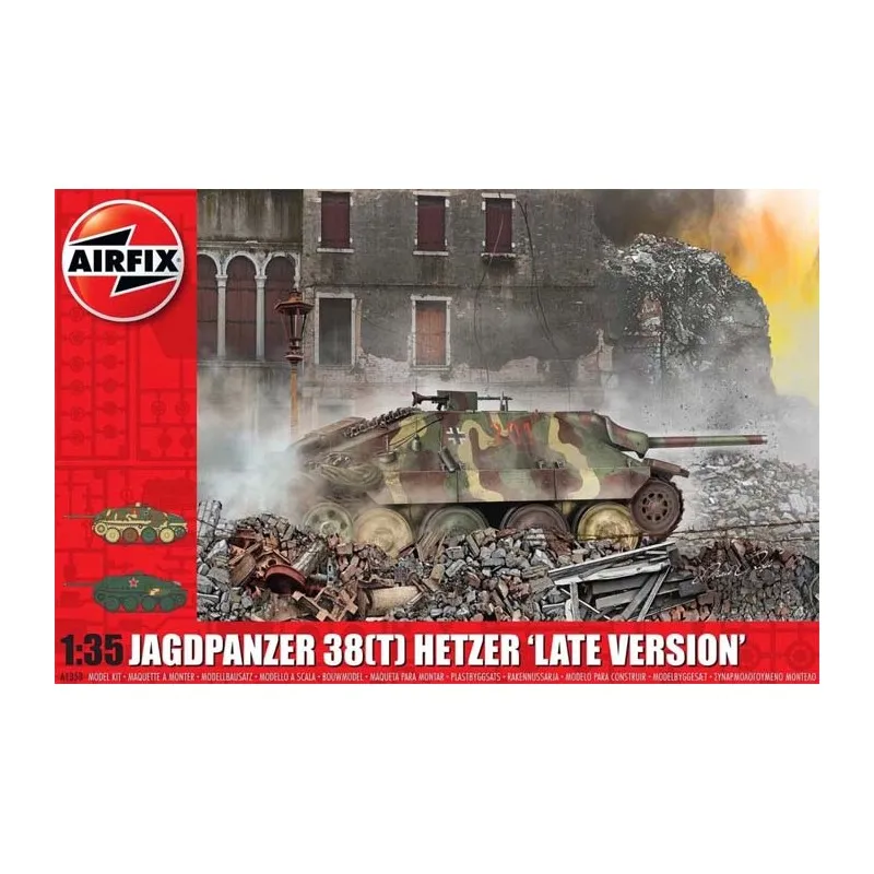 Jagdpanzer 38t Hetzer, dernière version. AIRFIX A1353