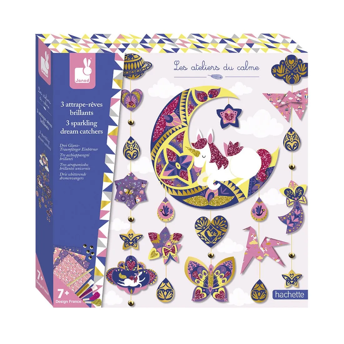 Kit Créatif Attrape-Rêves Brillants : Créations 3D - Janod