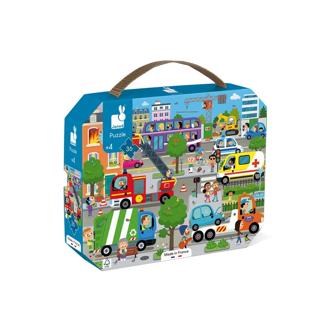 Puzzle city 36 pcs - Un jeu - Janod