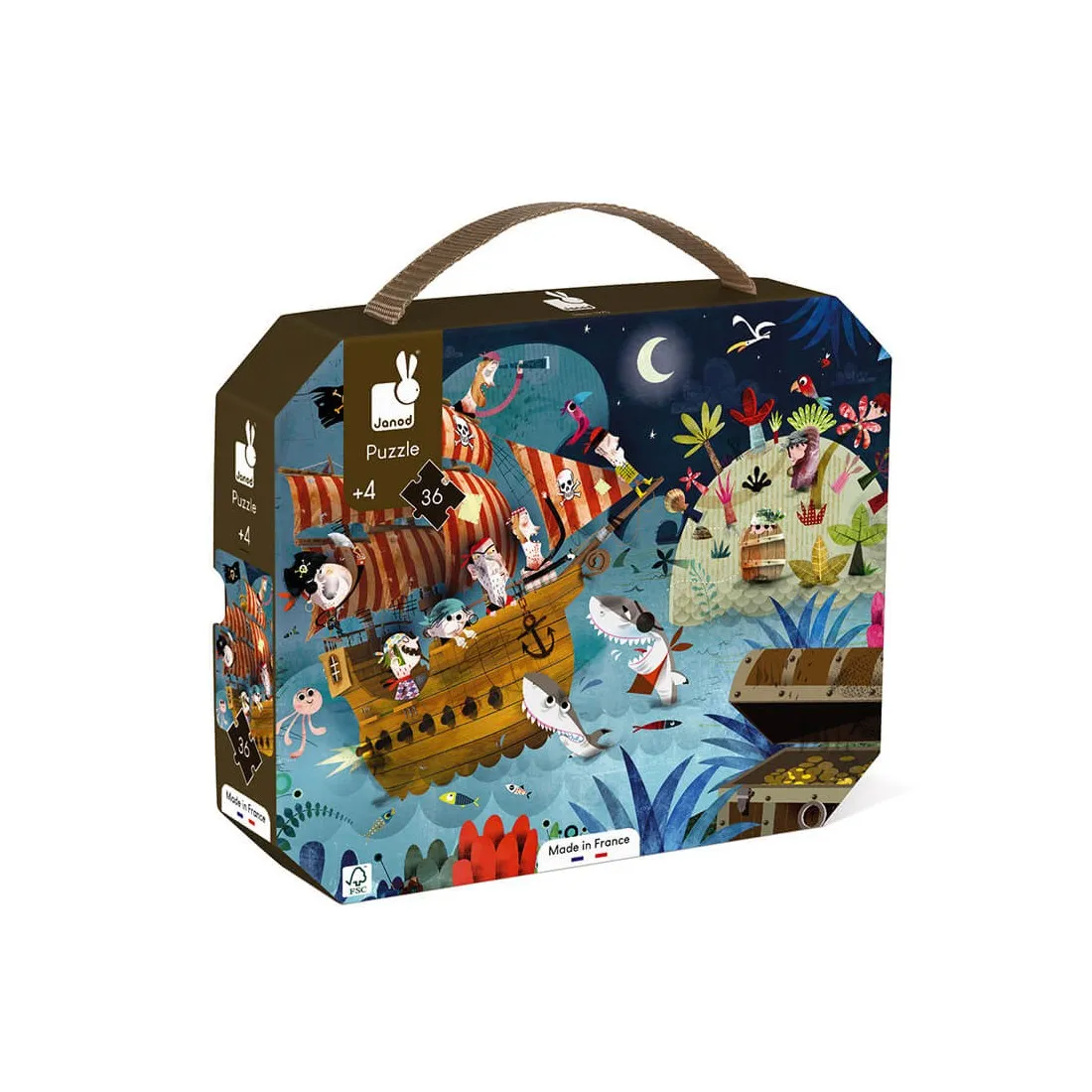 Puzzle La Chasse au Trésor 36 pièces : Puzzles 20 à 49 pièces - Janod