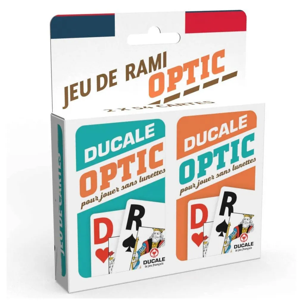 Jeu de Rami Optic (2x54 Cartes) - Ducale
