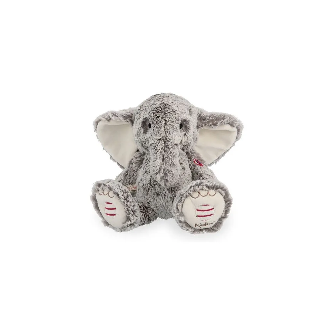 Peluche musicale Noa l'éléphant - Rouge - Peluche prestige - Kaloo