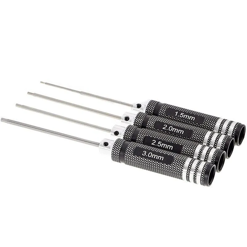 Kit de clé six pans 4 pcs 1,5/2/2,5/3 mm 15034