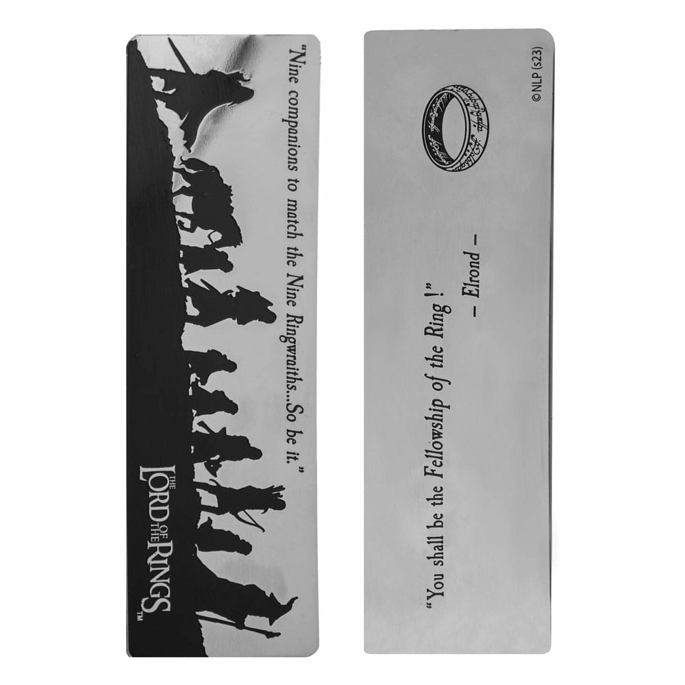 Le seigneur des anneaux marque-page fellowship of the ring 14 x 4 cm