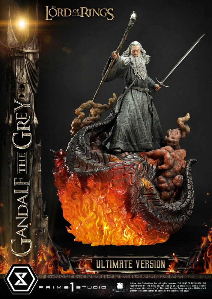 Le seigneur des anneaux statuette 1/4 gandalf le gris ultimate version 81 cm