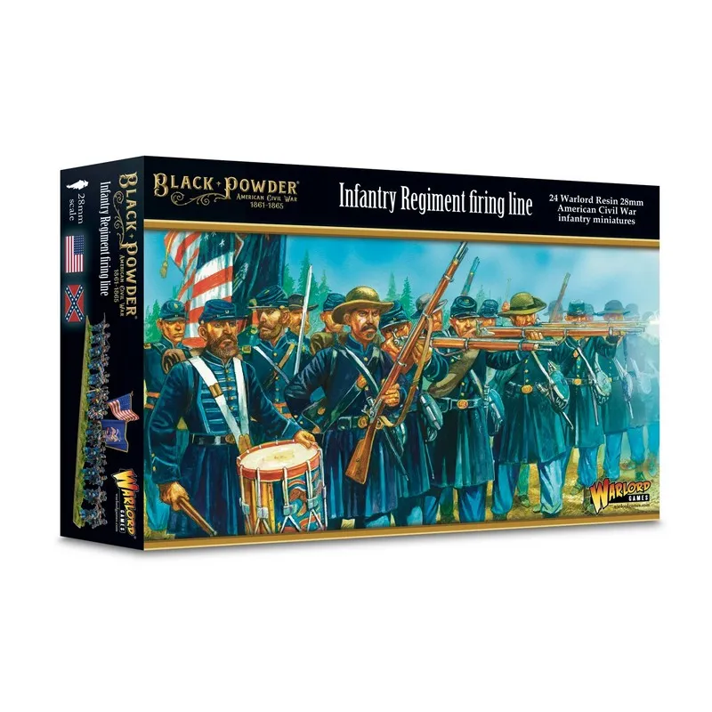 Guerre de Sécession : ligne de feu du régiment d’infanterie. WARLORD GAMES 302414002