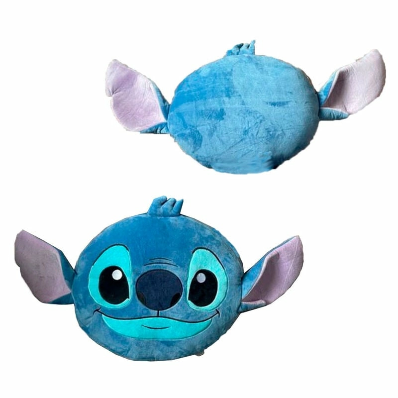Lilo et stitch - coussin en velboa en forme de stitch 40cm