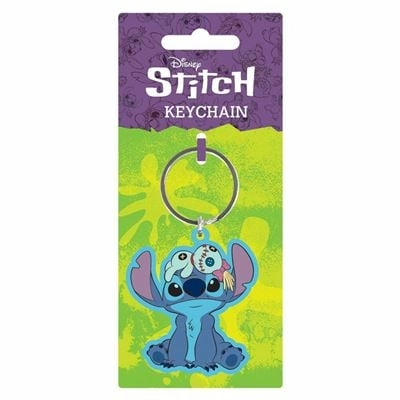Lilo & stitch - stitch & scrump - porte-clés en pvc