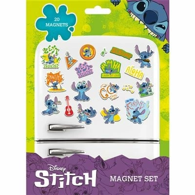 Lilo & stitch - stitch & scrump - set de 20 magnets