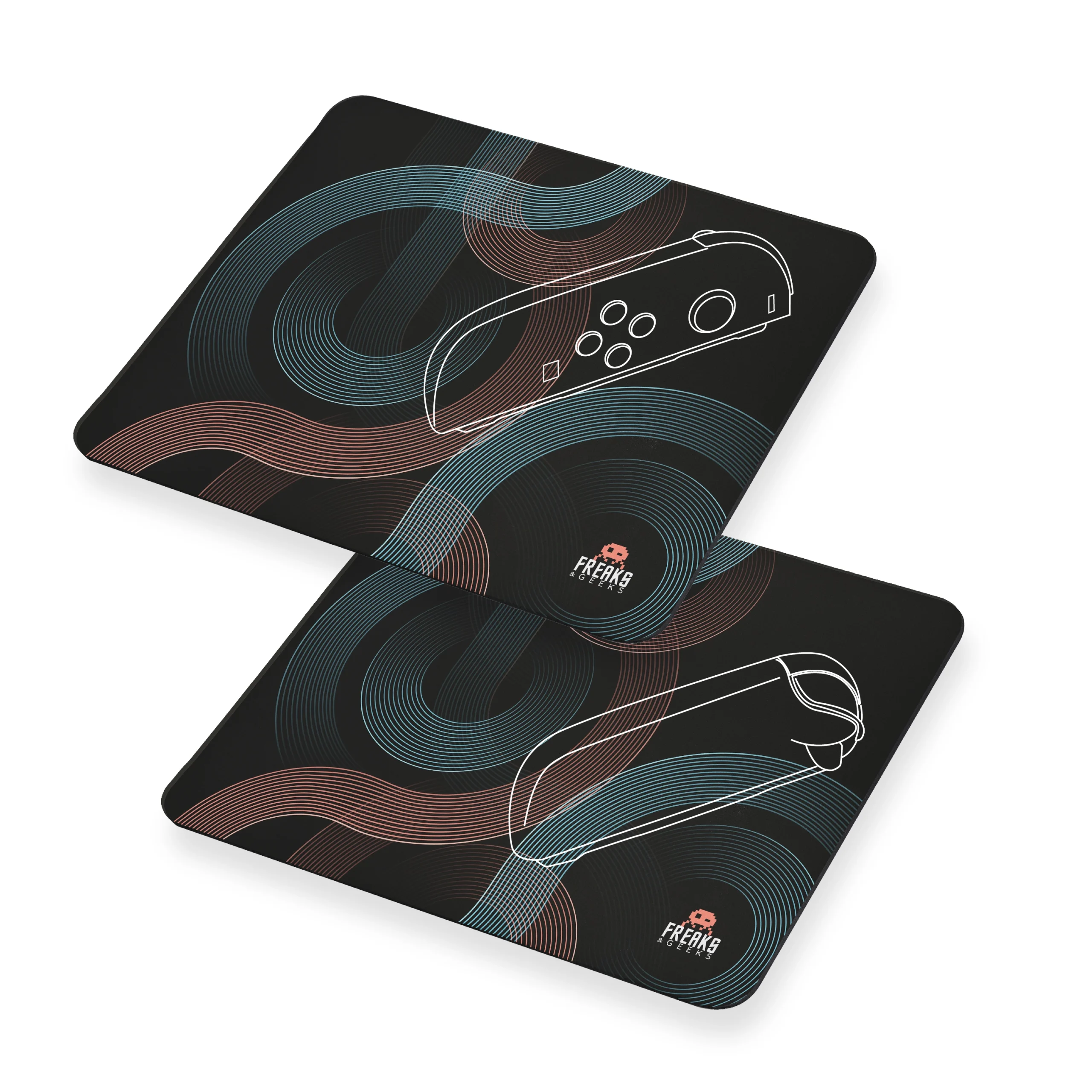 Lot de 2 tapis de souris switch 2 - 25x21cm - noir