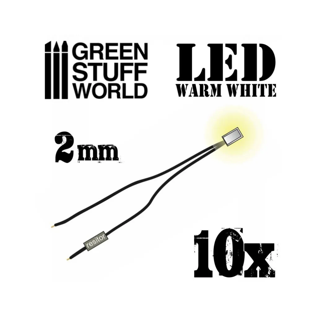 Lumières LED Blanche Chaude - 2mm