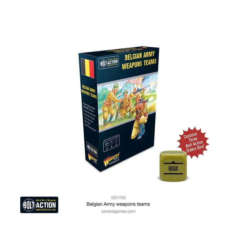 Equipes d’armement de l’armée belge. WARLORD GAMES 402217303