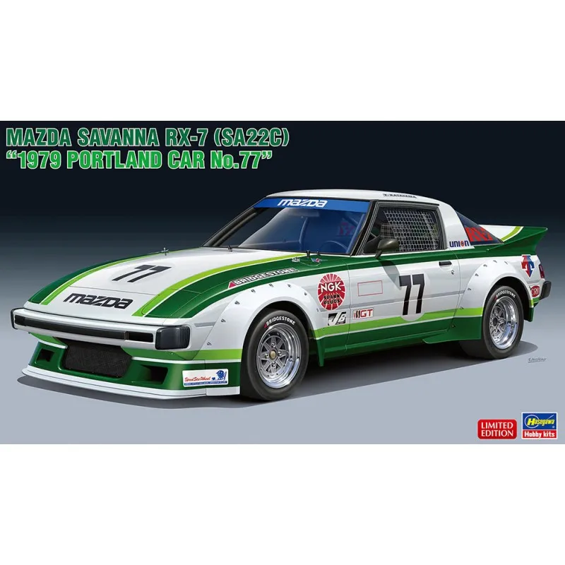 Mazda Savanna RX-7 (SA22C) 1979 Voiture Portland n° 77. HASEGAWA 20661