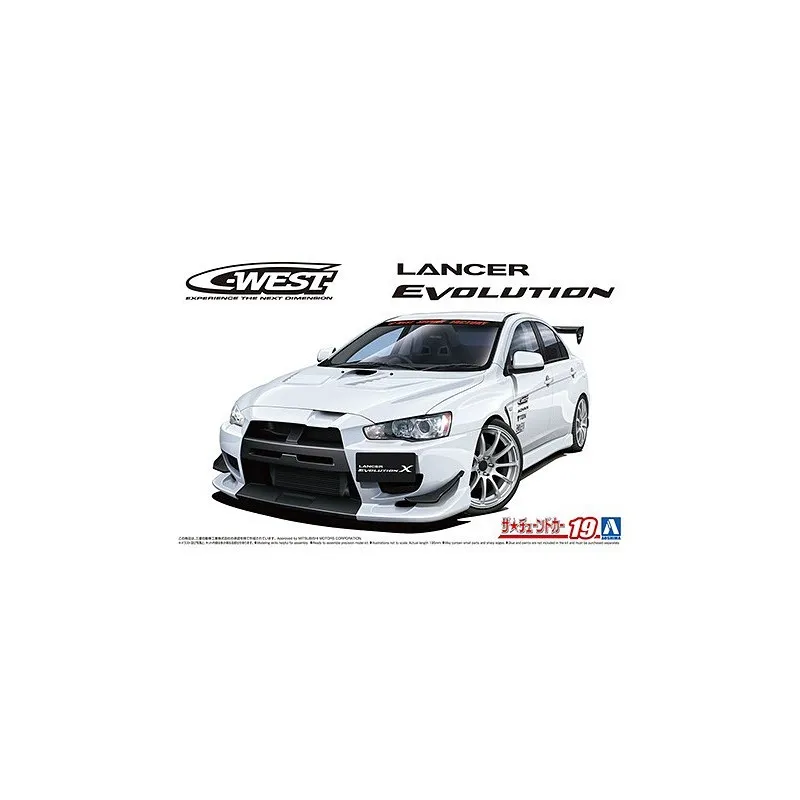 Mitsubishi Lancer Evolution. AOSHIMA 05897