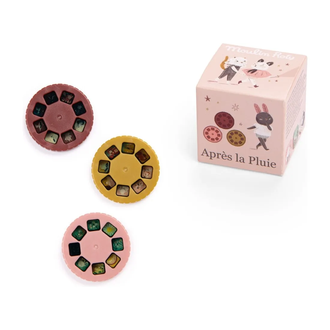 3 disques Lampe à histoires Après la pluie - Moulin Roty