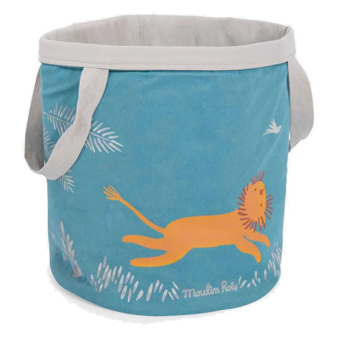Panier en tissu lion Sous mon baobab - Moulin Roty