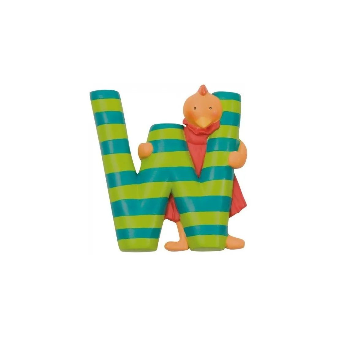 W lettre alphabet en résine - Moulin Roty