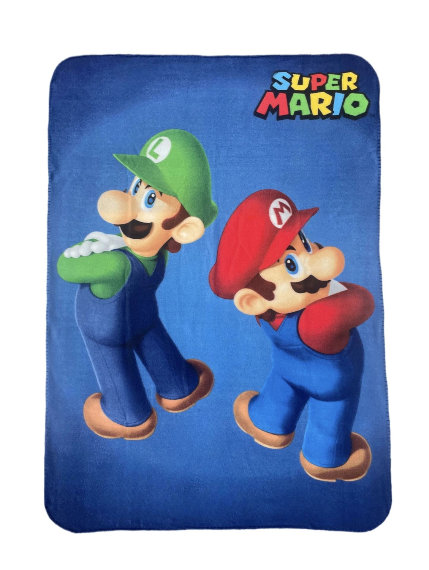 Nintendo - super mario - plaid polaire mario et luigi 100 x 140cm