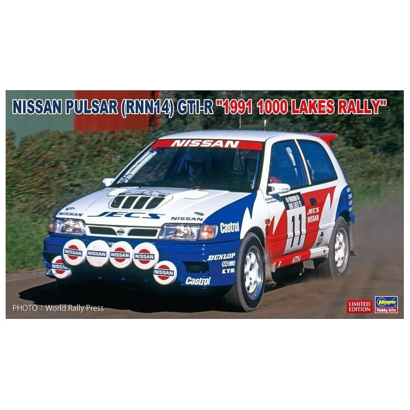 Nissan Pulsar GTI-R (RNN14) « 1991 Rallye des 1000 Lacs ». HASEGAWA 20605