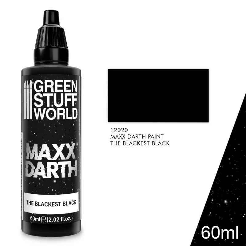 Peinture Maxx Darth la plus noire, 60 ml. GREEN STUFF WORLD 515205