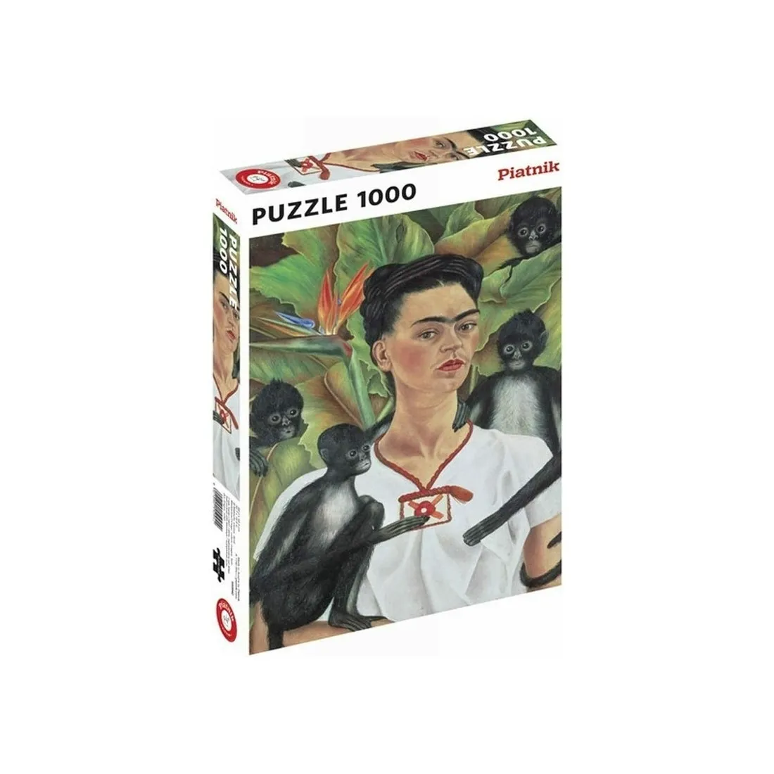 Puzzle Frida Kahlo - Autoportait aux singes - 1000 pcs