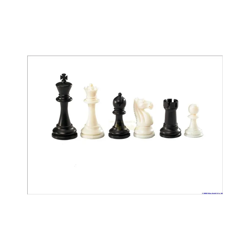 Pièces Échecs - Taille 6 - Nerva - Plastique - Plombées