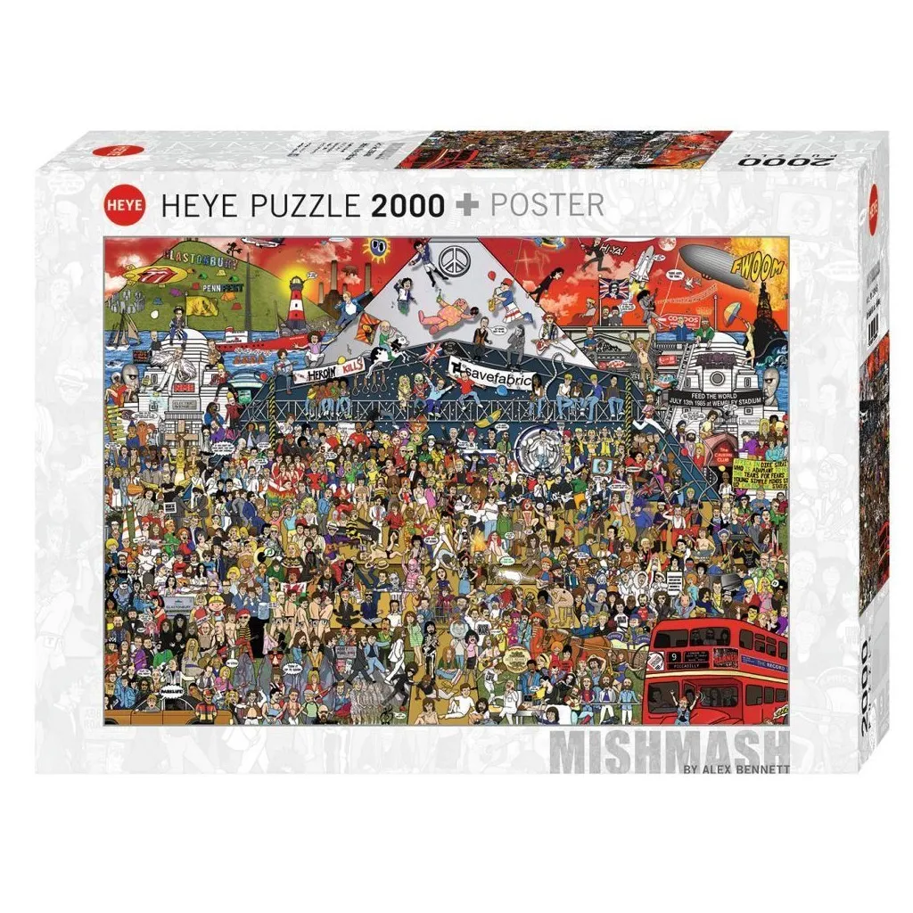 Puzzle – British Music History de Alex Bennett - 2000 Pièces
