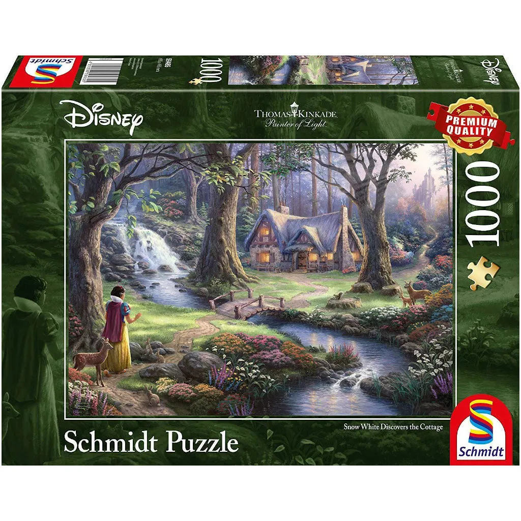 Puzzle Disney Kinkade - La Chaumière de Blanche Neige - 1000 pièces