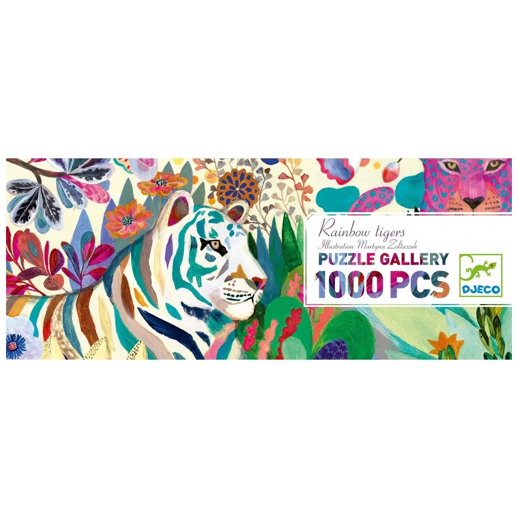 Puzzle Gallery - Rainbow Tigers - 1000 pièces