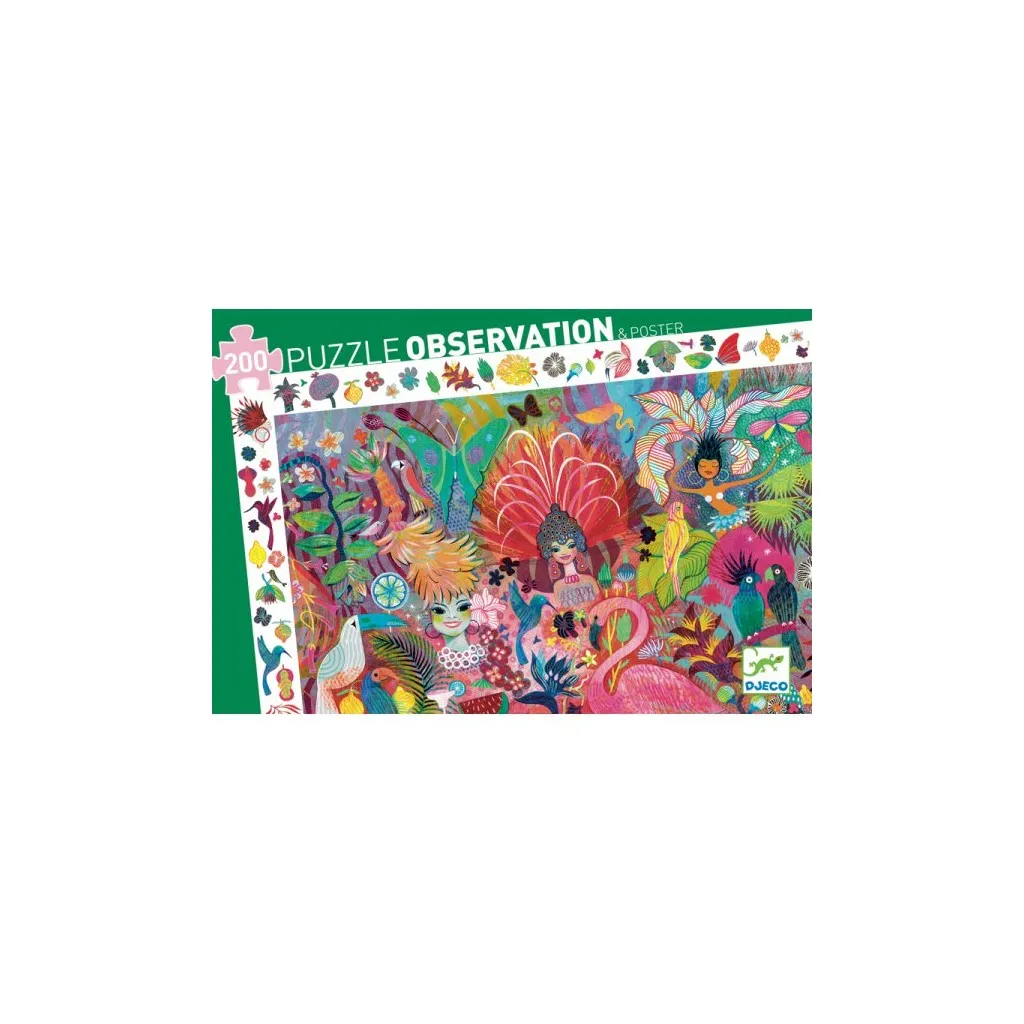 Puzzle Observation - Carnaval de Rio – 200 Pièces