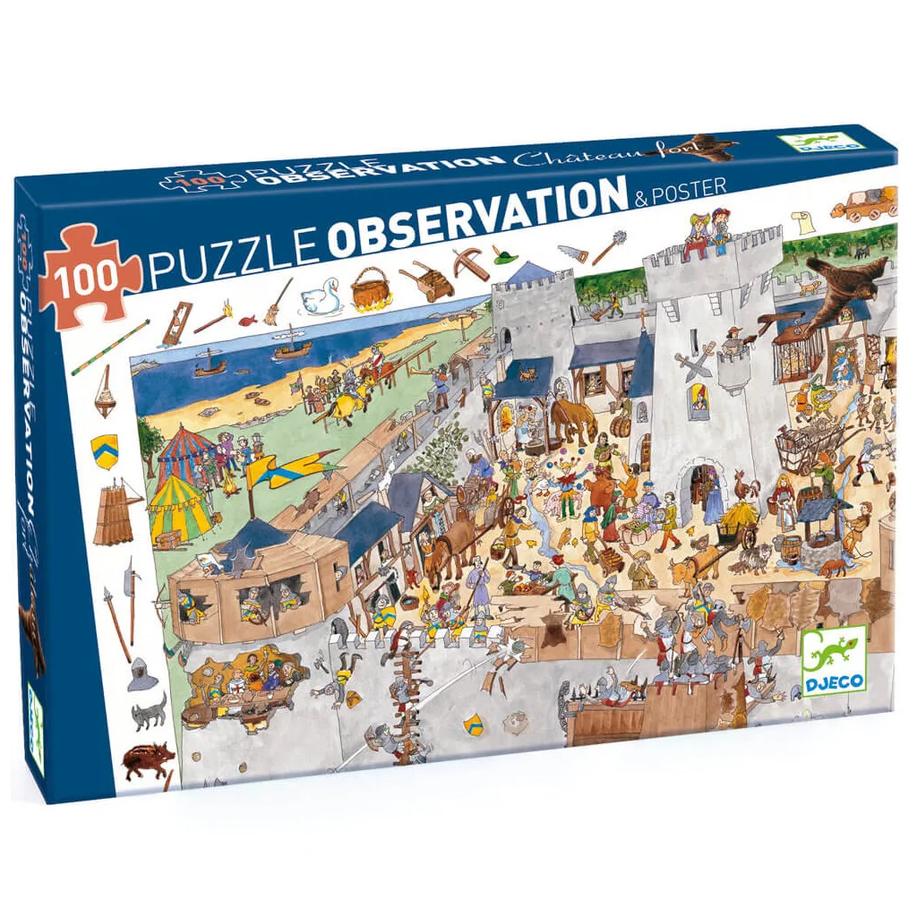 Puzzle Observation - Château Fort - 100 Pièces