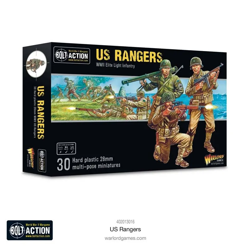 Rangers américains. Bolt Action. WARLORD GAMES 402013016