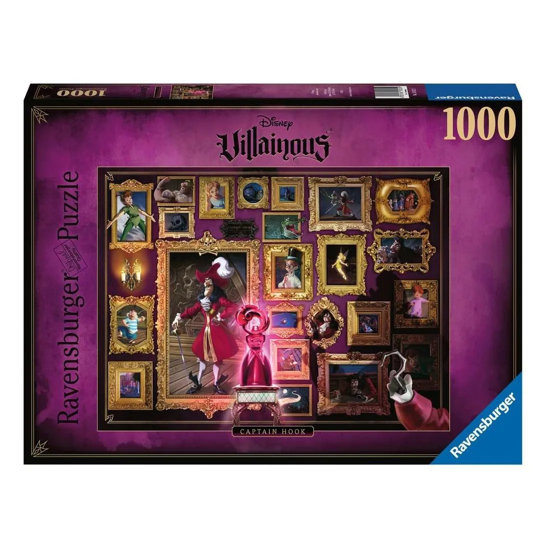 Puzzle 1000 pièces : Capitaine Crochet - Collection Disney Villainous