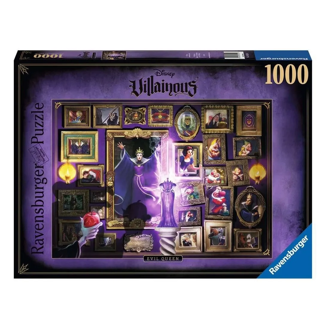 Puzzle 1000 pièces : La méchante Reine sorcière - Collection Disney Villainous