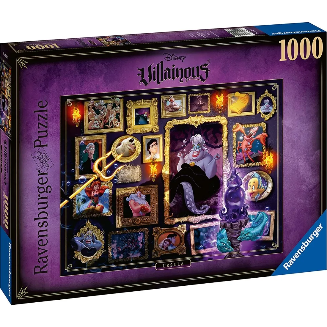 Puzzle 1000 pièces : Ursula - Collection Disney Villainous