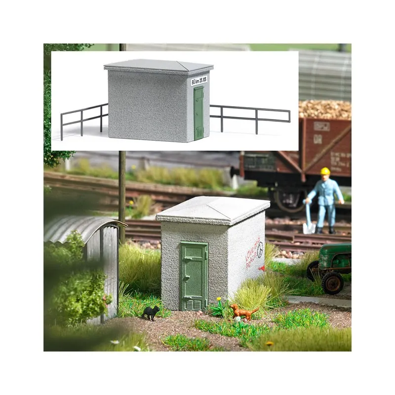 Cabine en béton pour la signalisation. BUSCH 1628