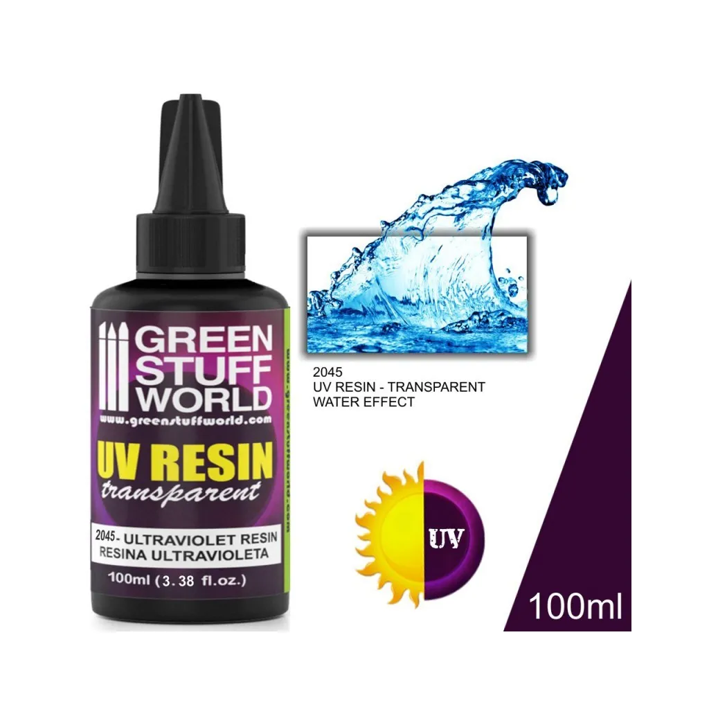 Résine Transparente Ultraviolette - Effet Eau (100ml)