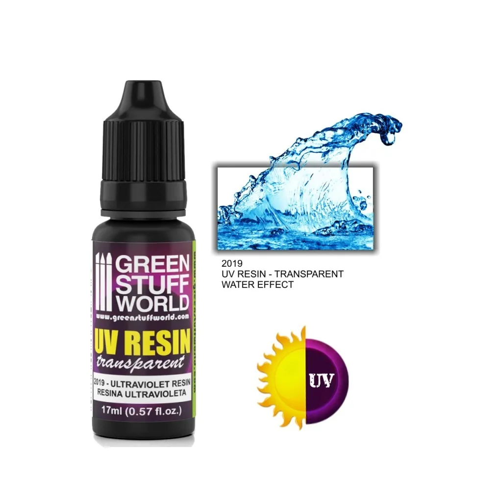 Résine Transparente Ultraviolette - Effet Eau (17ml)