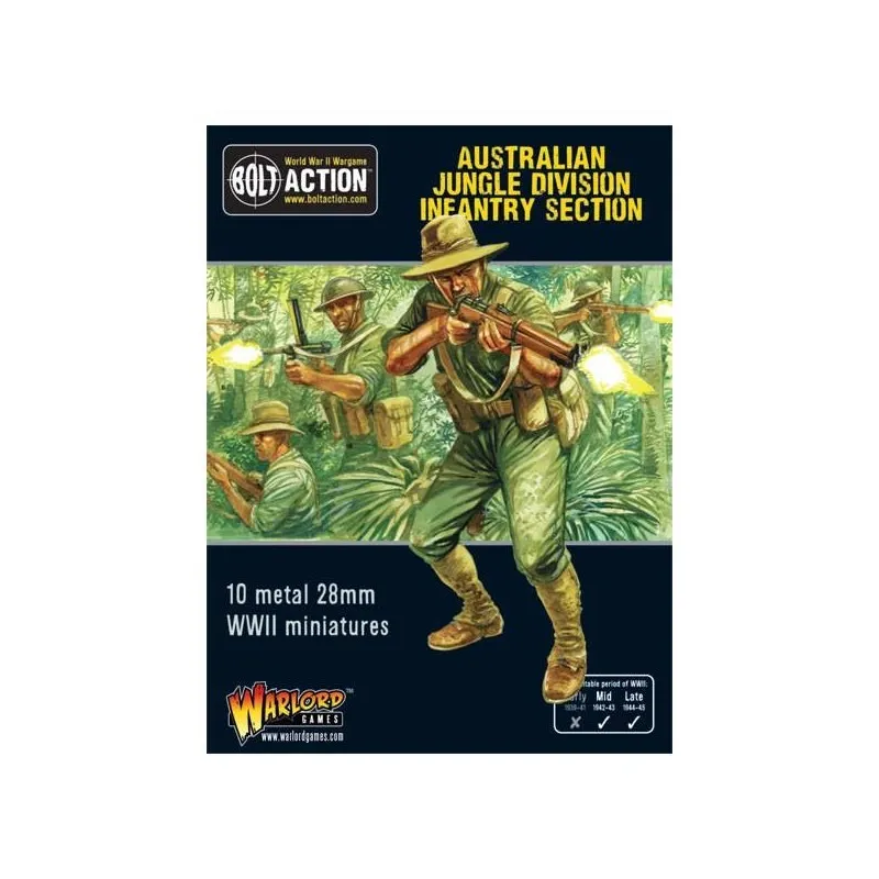 Section d’infanterie de la division australienne de la jungle. WARLORD GAMES 402215001