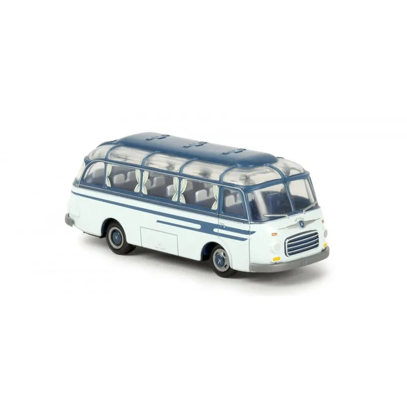 Bus Setra S 6, bleu. BREKINA 56020