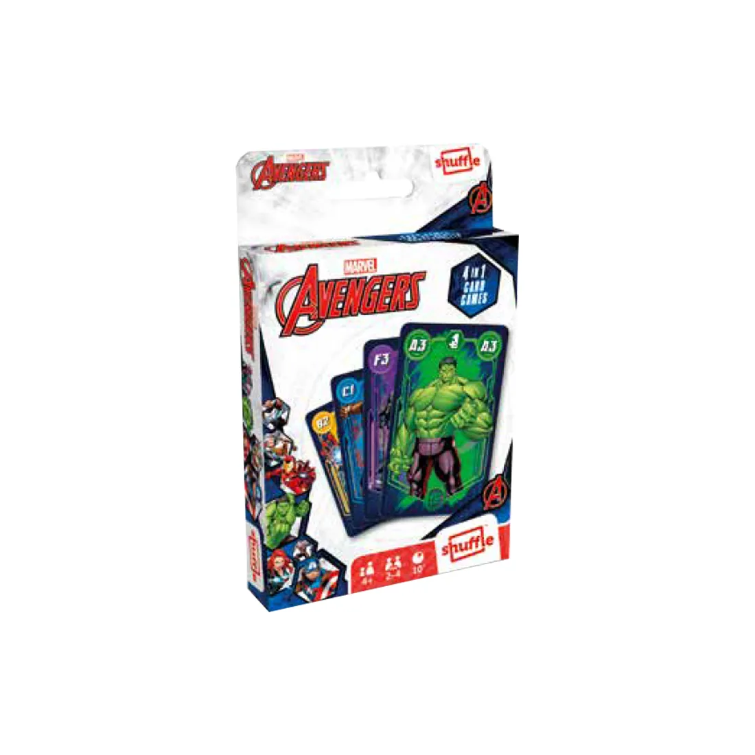 Jeu de cartes Avengers - Jeu de Cartes 4 en 1