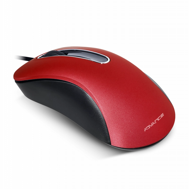 Souris filaire shape 3d usb - rouge