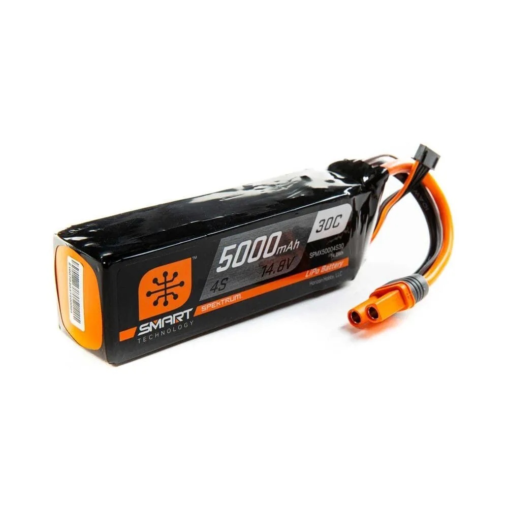 Batterie Lipo 4s 14.8v 5000mAh 30C Smart G2 IC5 - Spektrum