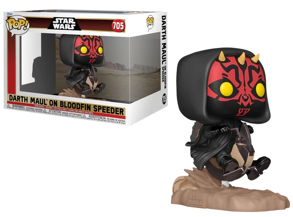 Star wars 1 - pop ride dlx n° 705 - dark maul sur bloodfin