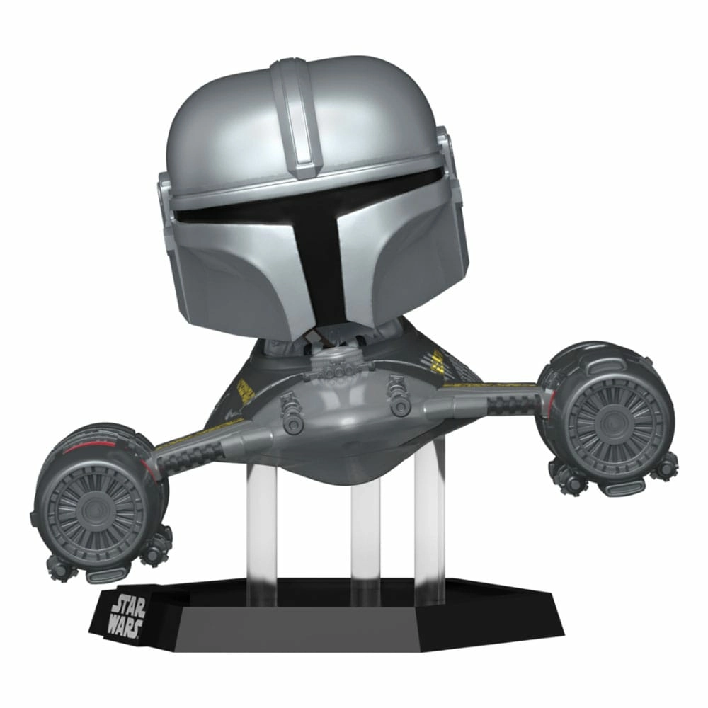 Star wars: the mandalorian pop! rides vinyl figurine mandalorian in n1 starfighter 15 cm