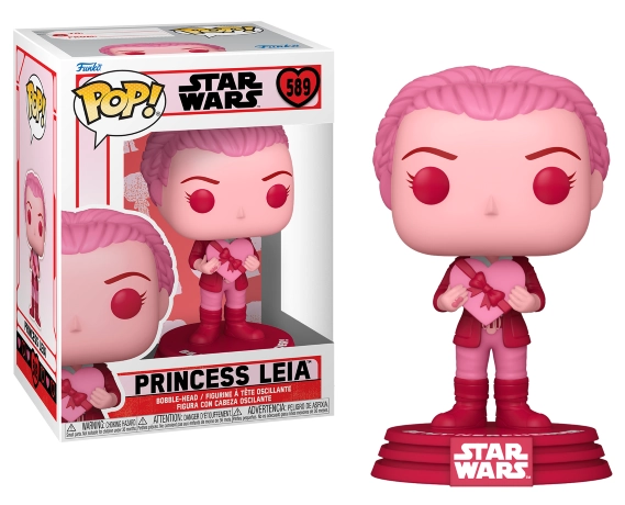 Star wars valentines pop! star wars vinyl figurine leia 9 cm